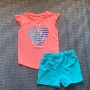 Under Armour 24 months girls active wear set